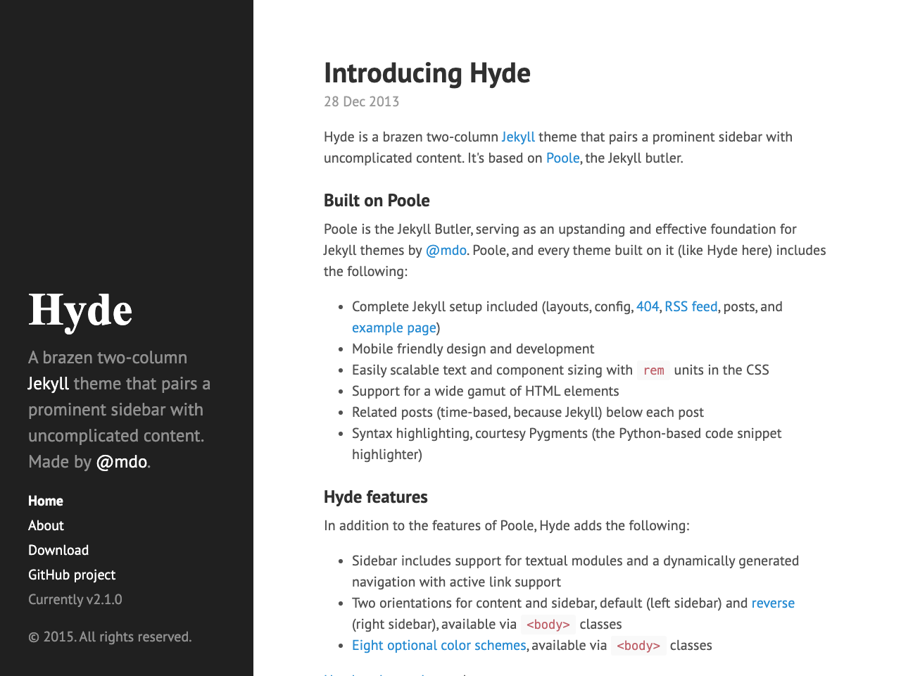 Hyde screenshot